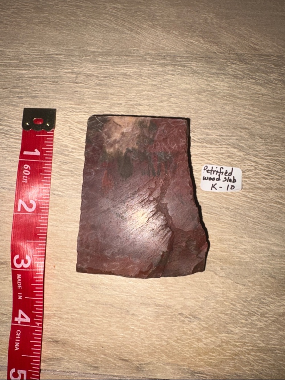 Petrified Wood Slab - Deep Reddish Brown